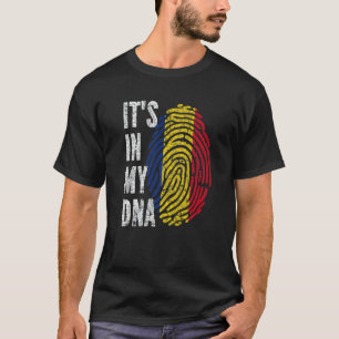 Het is in mijn DNA Roemenië vlag Roemeens T-shirt