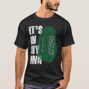 Het is in mijn Dna Saoedi-Arabië vlag Saudi-Arabië T-shirt