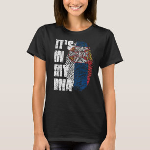 Het is in mijn Dna Serbian Flag Serbian T-shirt
