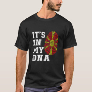 Het is in mijn DNA Slav Proud Noord-Macedonië vlag T-shirt
