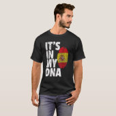 Het is in mijn dna Spaans Spanje vlag National Pri T-shirt (Voorkant volledig)