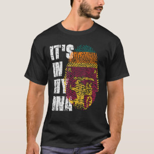Het is in mijn Dna Sri Lanka vlag Sri Lanka T-shirt