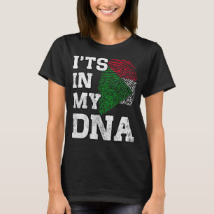Het is in mijn DNA Sudanese vingerafdruk Proud Sud T-shirt