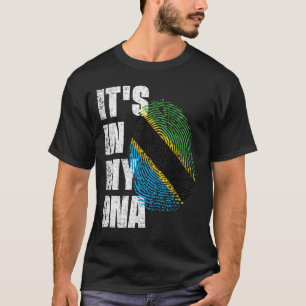 HET IS IN MIJN DNA Tanzania Flag T-shirt