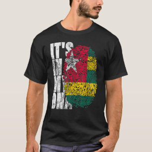 Het is in mijn DNA Togo-afbeelding voor mannen Tog T-shirt