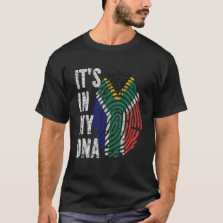 HET IS IN MIJN DNA Zuid-Afrikaanse vlag Flag Funny T-shirt