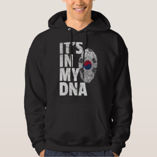 Het is in mijn Dna Zuid-Korea Koreaanse vlag Souve Hoodie