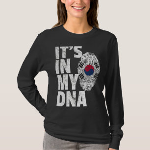 Het is in mijn Dna Zuid-Korea Koreaanse vlag Souve T-shirt