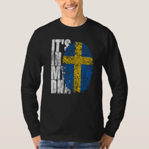 Het is in mijn DNA Zweden Graphic voor mannen Vrou T-shirt