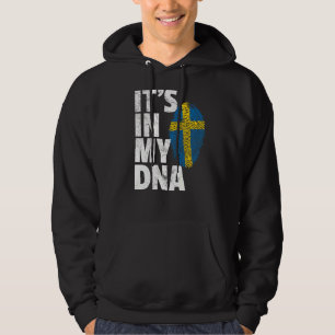 Het is in mijn dna Zweden Zweedse Mannen vrouwen Hoodie