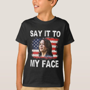 Het is in mijn gezicht grappig dat Kamala-Harris T T-shirt