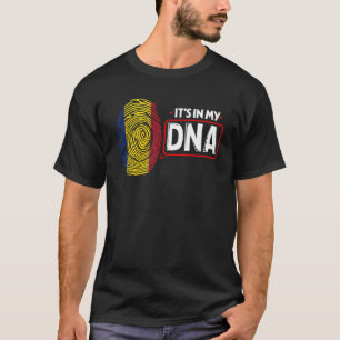 Het is in mijn nationale DNA-vlag Roemeense patrio T-shirt