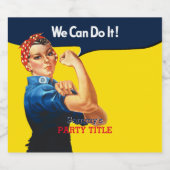 Het is je aangepaste Rosie-partij die dit aanpast Bier Etiket (Enkel label)