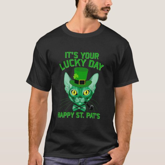 Het is je Lucky Day Happy St. Pat's Day T-shirt (Voorkant)