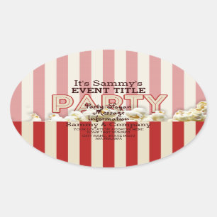 Het is je persoonlijke partijaanbod. ovale sticker