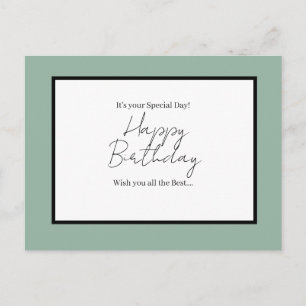 Het is je speciale dag – Gefeliciteerd met je verj Briefkaart