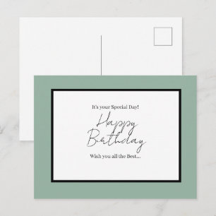 Het is je speciale dag – Gelukkige verjaardag ansi Briefkaart