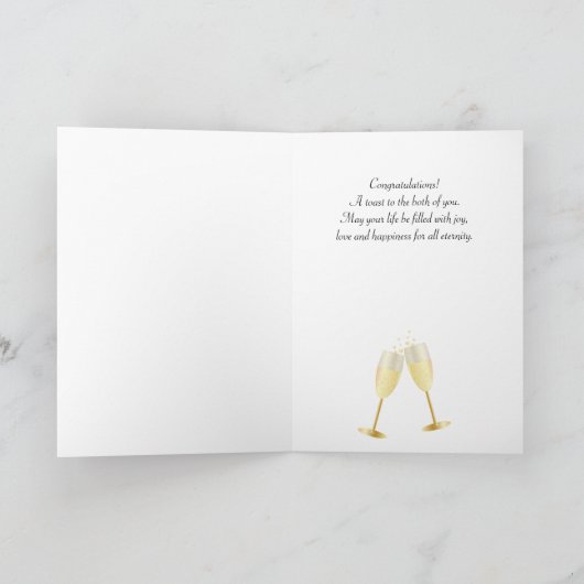 Het is je trouwdag - Gefeliciteerd Kaart (Binnen)