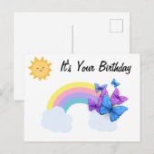 Het is je verjaardag briefkaart (Voorkant / Achterkant)