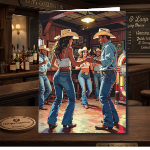 Het is je verjaardag! Country en Western Kaart
