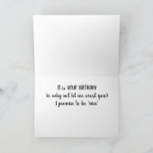 **HET IS JE VERJAARDAG** IK HEB EEN IDEE <3 KAART (Binnen)