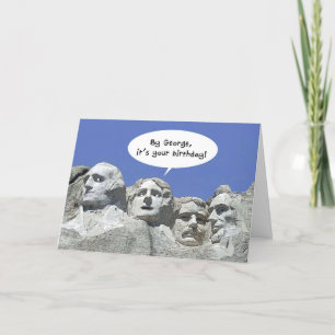Het is je verjaardag, Mt Rushmore Kaart