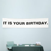 Het is je verjaardagsbanner spandoek (Beurs)