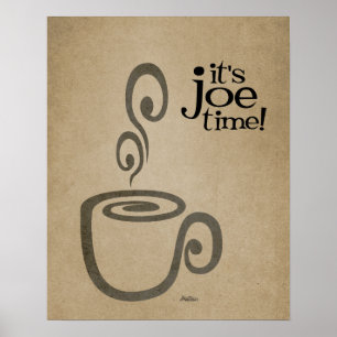 Het is Joe Time Coffee Cup Print