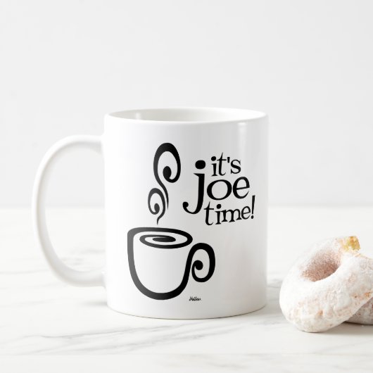 Het is Joe Time. Mok (Met donut)