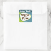 Het is jouw "Doody!" Vierkante Sticker (Tas)