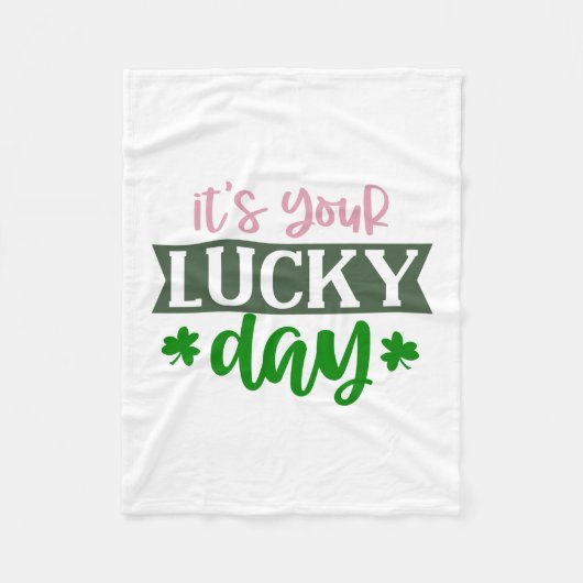 Het is jouw heerlijke dag fleece deken (Voorkant)