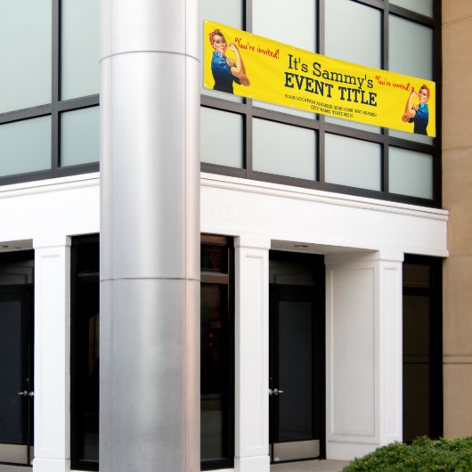 Het is jouw persoonlijke Rosie Party Adverteren Spandoek (Buitenkant Gebouw)