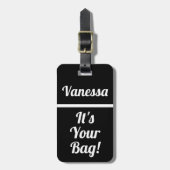 Het is jouw tas | Grappig bagagelabel voor reizige (Voorkant verticaal)