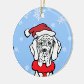 Het is kerst keramisch ornament (Links)