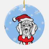 Het is kerst keramisch ornament (Achterkant)