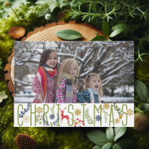 Het is kerstfeestdag fotokaart