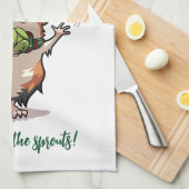 Het is Kerstmis! Breek de spruiten uit! cavia Theedoek (Quarter Fold)