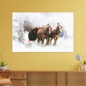 Het is Kerstmis. Canvas Afdruk (Insitu (Woonkamer))