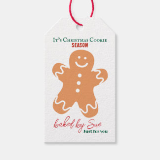 Het is Kerstmis Cookie Seizoen Gepersonaliseerd Gi Cadeaulabel