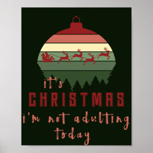 Het is Kerstmis die ik vandaag niet verlaat Poster