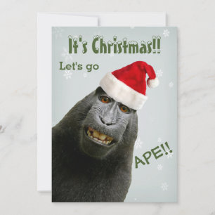 Het is Kerstmis! Laten we de beest uithangen!! Kaart