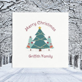 Het is Kerstmis! Speciale gezinsvakantie servetten