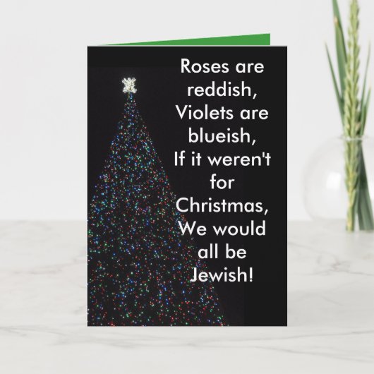 HET IS KERSTMIS STOPT HET! FEESTDAGEN KAART (Voorkant)