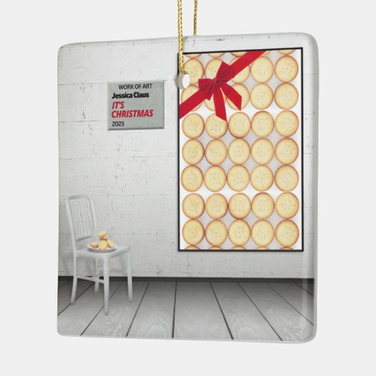 'Het is Kerstmis' van Jessica Claus Keramisch Ornament (Links)