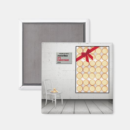 'Het is Kerstmis' van Jessica Claus Magneet (Voorkant / Achterkant)