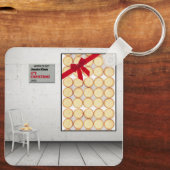 'Het is Kerstmis' van Jessica Claus Sleutelhanger (Achterkant)