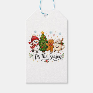 Het is kersttijd Kerstmis Cadeaulabel