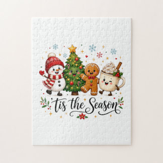 Het is kersttijd Kerstmis Legpuzzel
