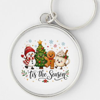 Het is kersttijd Kerstmis Sleutelhanger