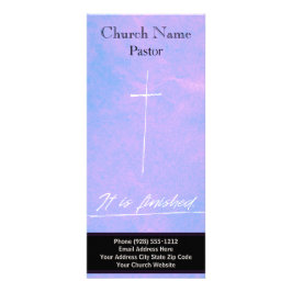 Het is klaar met de kerk rack Kaart, ministerie Ka Reclamekaart